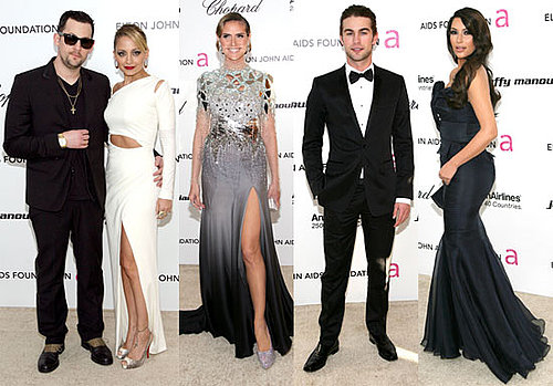 Photos of Nicole Richie, Kim Kardashian, Chace Crawford on the Red Carpet at Elton John's Oscars Party