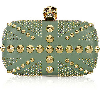 Investment Buy: Alexander McQueen Gold Skull and Stud Clutch