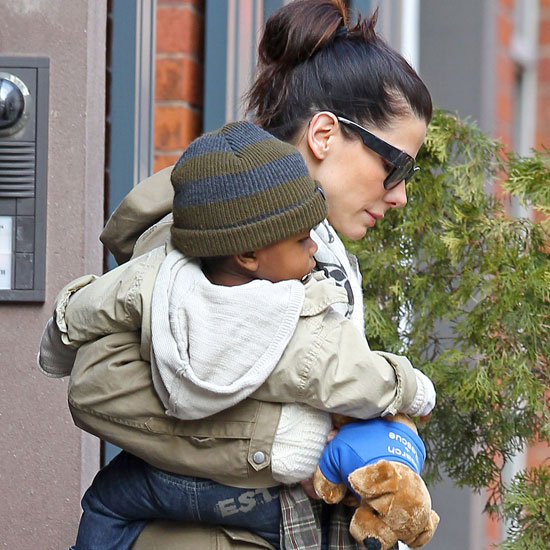 Pictures of Sandra Bullock in NYC With Louis Bullock