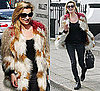 Photos of Kate Moss in a Multi Coloured Fur Jacket in West London