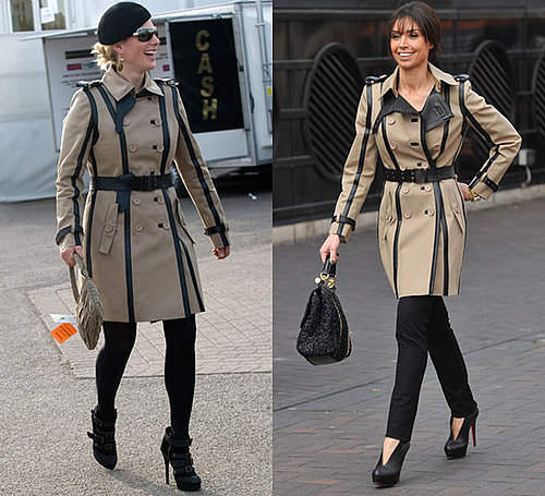 Christine Bleakley and Zara Philips Wear the Same Burberry Leather Trench