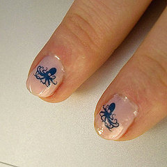 Cute New Octopus Nail Tattoos Cute New Octopus Nail Tattoos
