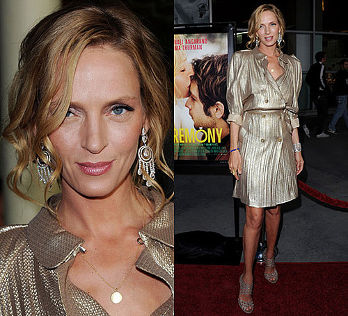 Photos of Uma Thurman at the Premiere of Ceremony