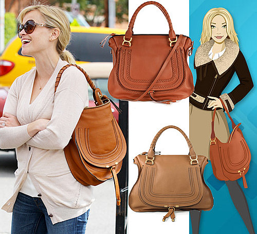 Get Reese Witherspoon's Tan Shoulder Handbag by Chloe