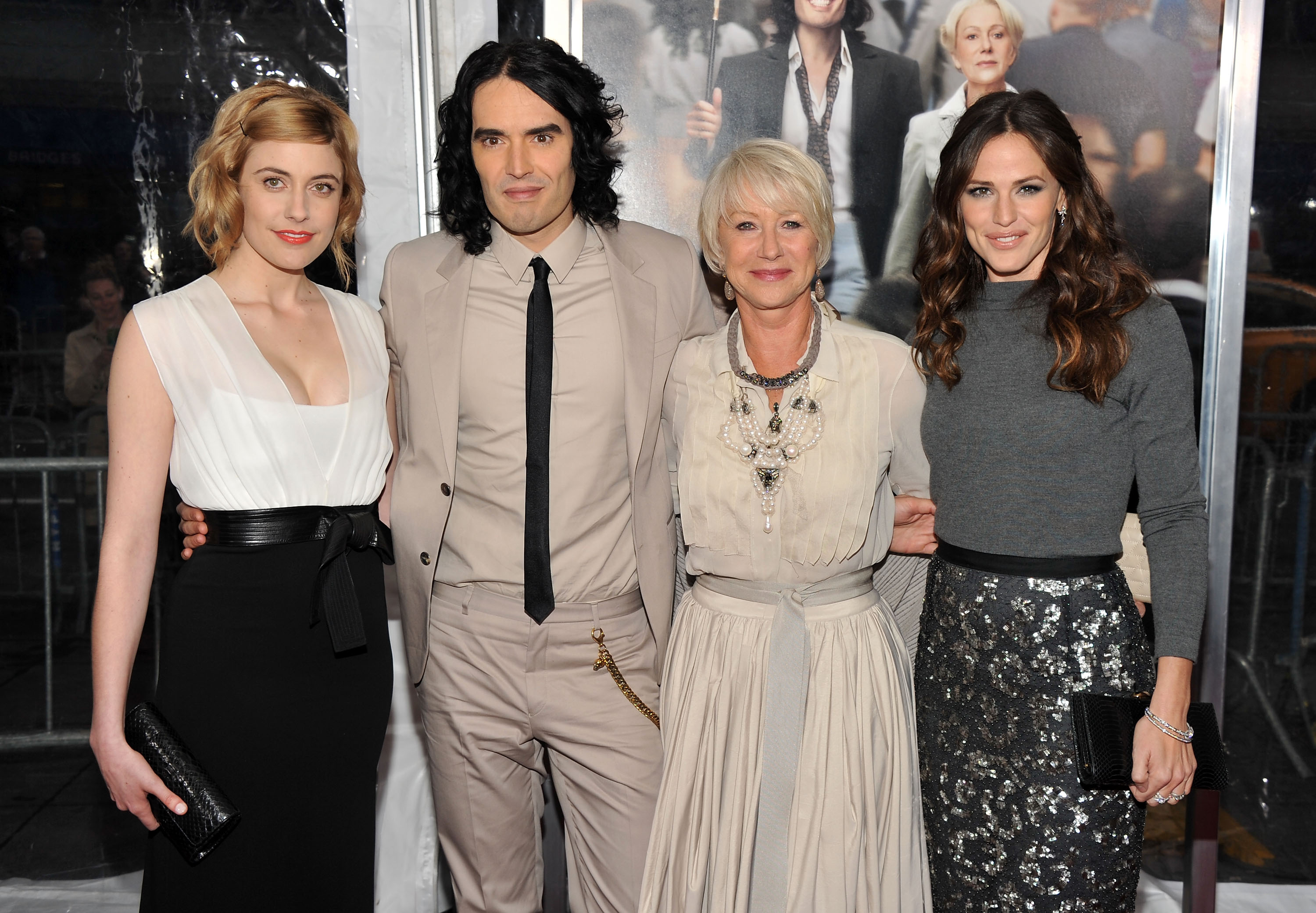 Greta Gerwig, Russell Brand, Helen Mirren and Jennifer Garner Greta Gerwig, Russell Brand, Helen Mirren and Jennifer Garner