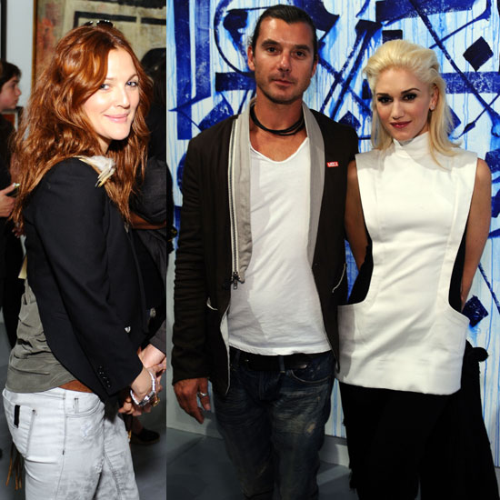 Gwen Stefani and Red-Headed Drew Barrymore Hit the MOCA For a Night of Street Art Gwen Stefani and Red-Headed Drew Barrymore Hit the MOCA For a Night of Street Art