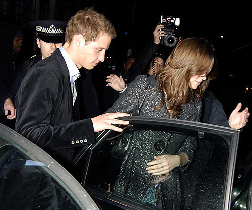 Prince William and Kate Middleton departed after a night at Boujis in January 2007.
Prince William and Kate Middleton departed after a night at Boujis in January 2007.