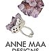 modern organic jewelry. chunky amethyst cluster ring