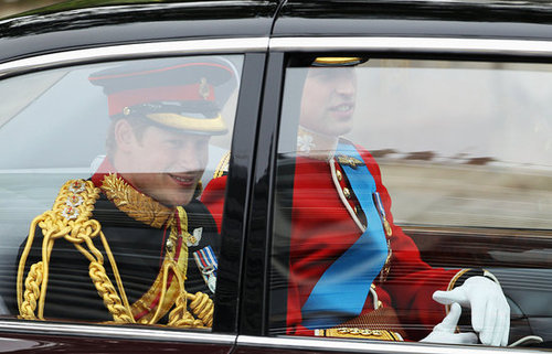 Prince William Arrives at the Royal Wedding With Harry! Prince William Arrives at the Royal Wedding With Harry!