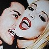 Lindsay Lohan Poses as a Vampire in LA Art Show