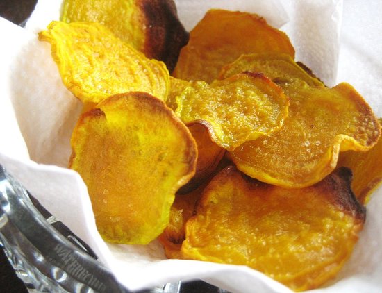 Baked Golden Beet Chips