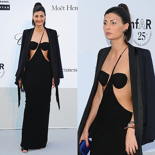 Giovanna Battaglia in Sexy Dress at amfAR Gala