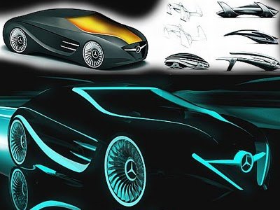 Mercedes Sports  on Mercedes Benz Sports Cars Concept Blackbird Tron Legacy