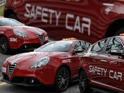 On the occasion of his role as the safety car the Alfa Romeo Giulietta few
