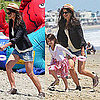 Katie Holmes and Suri Cruise Beach Style