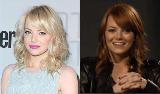emma stone red hair color. While Emma is actually a