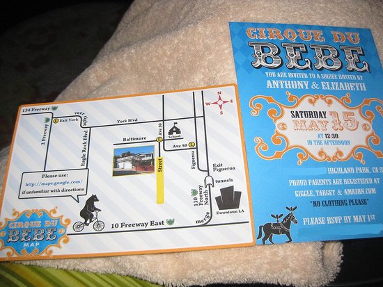 My husband made the invitations and maps