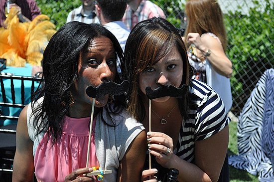 We made the moustaches *such a hit*