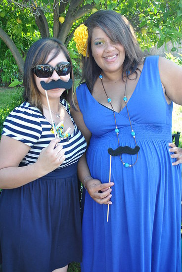 Olivia wore her moustache