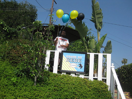 Setting up for Cirque du Bebe