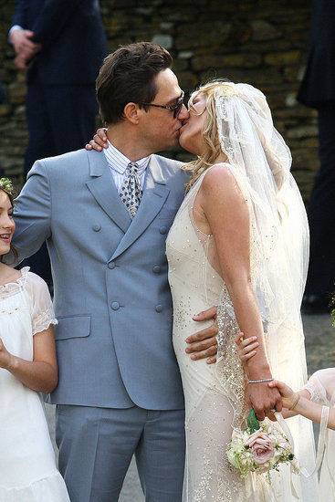 Kate Moss Wedding Dress Pictures With Husband Jamie Hince