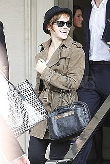 Pictures of Emma Watson Leaving Heathrow Airport in the UK