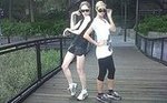 Coco Rocha and Heidi Klum