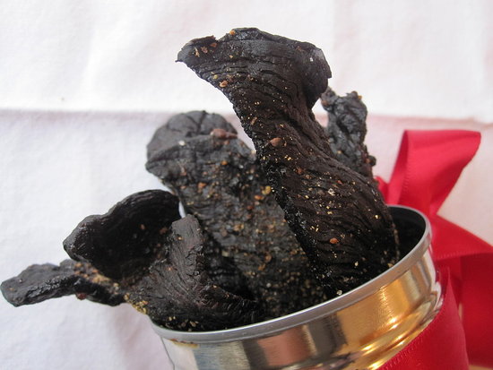 Homemade beef jerky