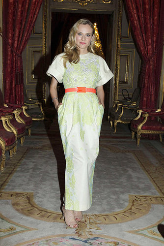 She brightened up an Alessandra Rich dress with a neon belt for the Liaisons Au Louvre II Charity Gala in Paris in 2011.
She brightened up an Alessandra Rich dress with a neon belt for the Liaisons Au Louvre II Charity Gala in Paris in 2011.