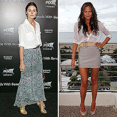 How to Wear a White Blouse: Olivia Palermo and Chrissy Teigen Show Two Ways