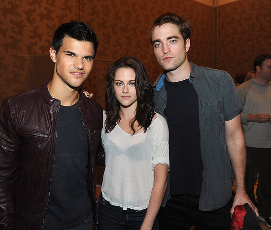 Taylor Lautner, Kristen Stewart, and Robert Pattinson