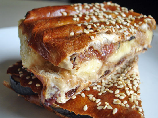 Fig, Banana, and Almond Butter Panini Fig, Banana, and Almond Butter Panini