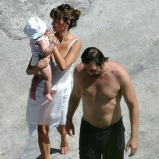 Penelope Cruz, Javier Bardem, & Leo Bardem Pictures in Italy