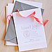 Pink and Gray Letterpress Birth Announcement