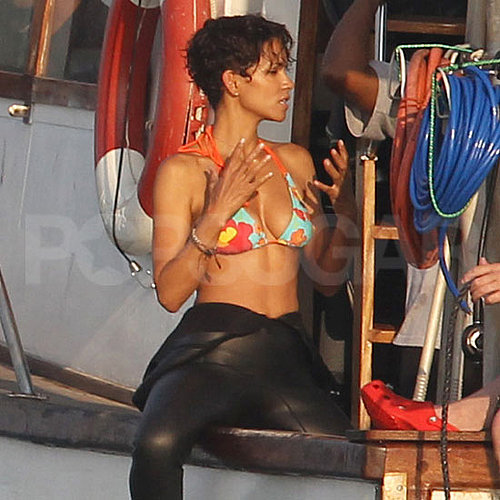 Halle Berry wore a bikini to shoot Dark Tide in July of 2010 in South Africa.
Halle Berry wore a bikini to shoot Dark Tide in July of 2010 in South Africa.