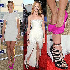 Jayma Mays Dresses on Glee Red Carpet