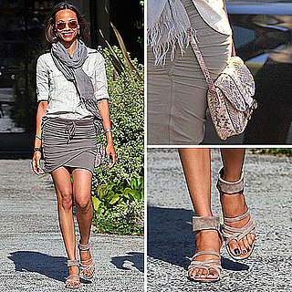 Zoe Saldana Mini Skirt Style