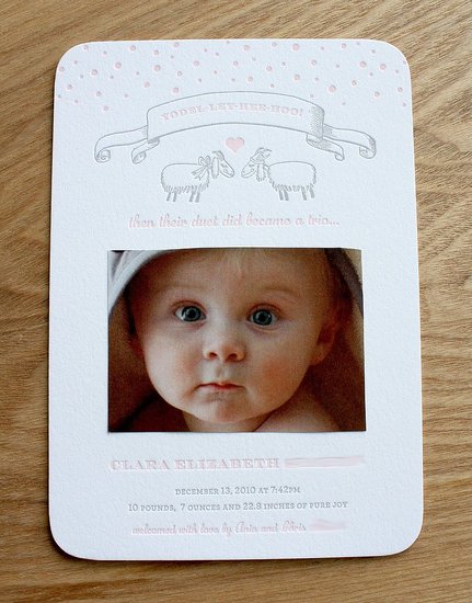 A Very Personal Illustrated Birth Announcement