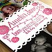 Letterpress Birth Announcement Photo Band