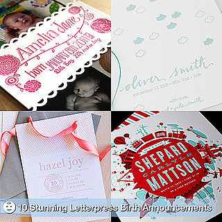 Elegant Letterpress Birth Announcements