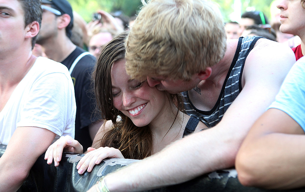 This fella snuck in a smooch during the Pitchfork Music Festival in Chicago.
This fella snuck in a smooch during the Pitchfork Music Festival in Chicago.
