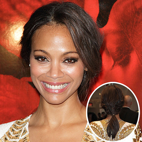 Get Zoe Saldana's Hairstyle From the Colombiana Premiere 2011-08-23 10:13:43