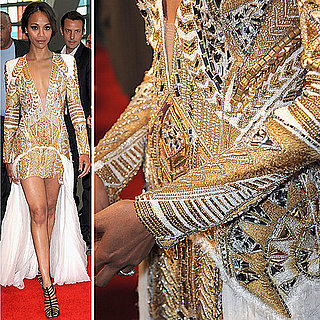 Zoe Saldana Wears Balmain Dress to Colombiana Screening 2011-08-23 09:17:50