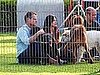 Courteney Cox Shooting Cougar Town on Set in LA Pictures