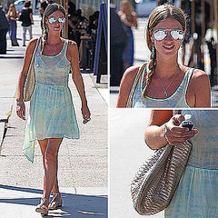 Nicky Hilton Sheer Dress Street Style