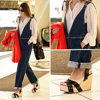 Alexa Chung Wears Overalls