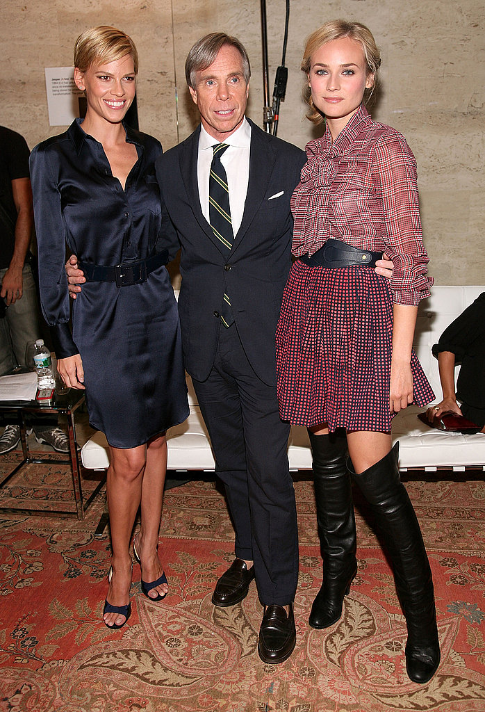 Hilary Swank and Diane Kruger hung out backstage with Tommy Hilfiger during his Mercedes-Benz Fashion Week presentation in September 2008.
Hilary Swank and Diane Kruger hung out backstage with Tommy Hilfiger during his Mercedes-Benz Fashion Week presentation in September 2008.