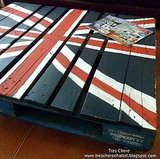 $14.00 Union Jack Pallet Coffee Table