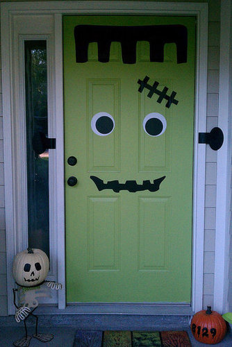 FRANKENDOOR Halloween Decal FRANKENDOOR Halloween Decal