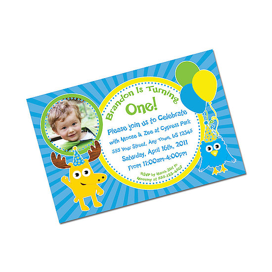 Moose & Zee Printable Birthday Invitation